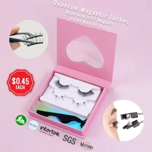 Magnetic Lashes Vendor Provide Custom False Magnet Eyelashes with FREE DESIGN