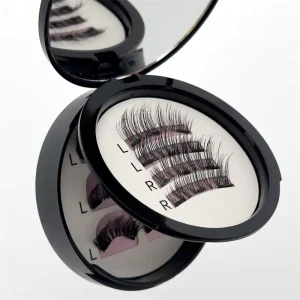 Magnetic Side Synthetic Hair False Eyelashes Customized Quantum Magnet Half Set Reusable Cruelty Free No Glue
