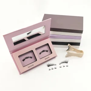 Magnetic Strip Lash Kit Custom Logo Full Strip Eyelashes Mixed Lengths Mink Material Synthetic Hair Eyelashes Glue Box