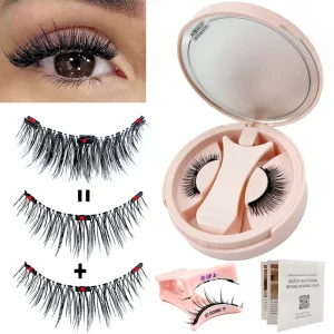 Magnets Eyelashes One Pair Per Box Faux Mink Eyelashes No Glue Needed Wispy Natural Magnetic Lashes With Applicator
