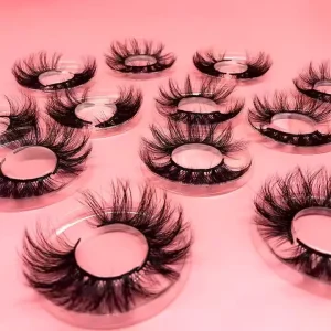 Makeup Cosmetics 3D Silk False Eyelashes Faux Mink Lashes with Invisible Band