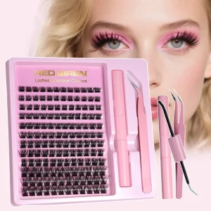 Makeup Individual Lash Cluster Private Label Custom Cluster Set 8-16mm Natural DIY Cluster Lash Kit Extensions