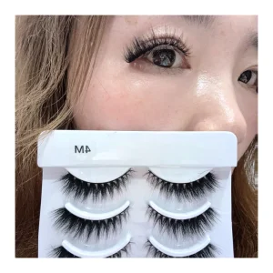 Makeup Use Handmade Full Strip Lashes 0.07 Thickness Mix Length Synthetic Hair False Eyelashes