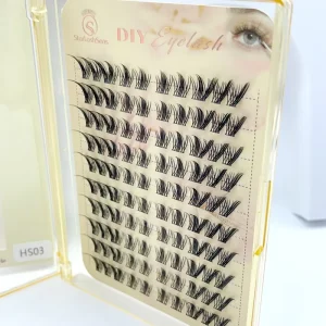 Manga Anime DIY Eyelash Clusters Spikes Kit Fan Lashes Segmented Synthetic Eyelashes