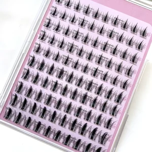 Manga Anime DIY Label Eyelash Clusters Spikes Kit Custom Fan Lashes