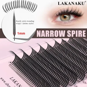 Manga Anime Spire Eyelashes Extension 0.07mm C D CC Cashmere Anime Spikes Pre Made Lash Extensions Anime Lash Trays