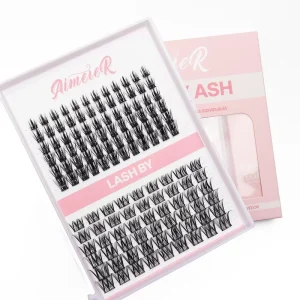 Manga Cluster Lashes D Curl Ultra Dense 10-16mm Thin Band Waterproof Natural Look DIY Lashes Volume Clusters
