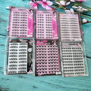 Manga Cluster Lashes Self Adhesive Lash Clusters No Glue Needed Natural Wispy Individual Lashes Korean Makeup