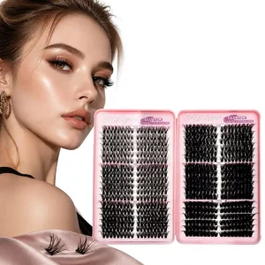 Manga Fairy Spiky Thick Waterproof Cruelty Free Eyelashes 648 Clusters 36 Rows 30D 100D Angel Effect Segmented Lashes Eyelash