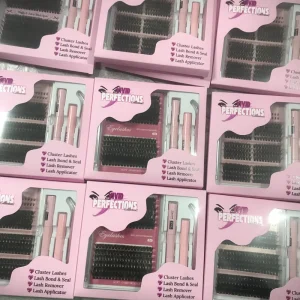 Manga Fan Style Individual Lash Clusters 30P-200P Cashmere D Curl DIY Eyelashes Cross-border Distributor