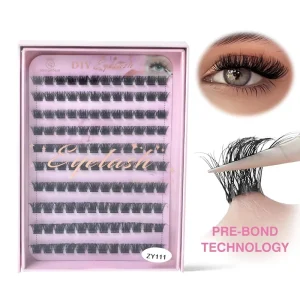 Manga Lash Clusters Fairy Cluster Lashes Wispy Volume Lashes No Glue Needed Eyelashes Thick Curled Individual Segments 10 Rows