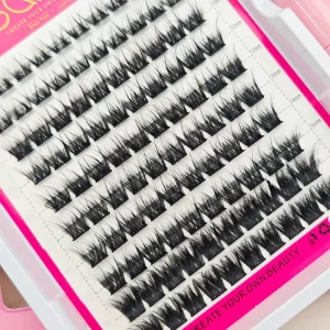 Manga Lash Clusters Fairy Eyelash Extensions CC Curly Natural Vegan Faux Mink Spiky Wispy Individual Lashes