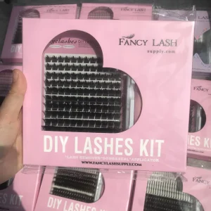 Manga Lashes Mix Size Faux Mink Fiber Easy Glue Sticking DIY Lashes for Girls Party Cosplay Beauty in Stock