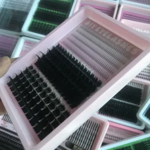 Manga Lashes Mix Size Faux Mink Fiber Easy Glue Sticking DIY Lashes for Girls Party Cosplay Beauty in Stock