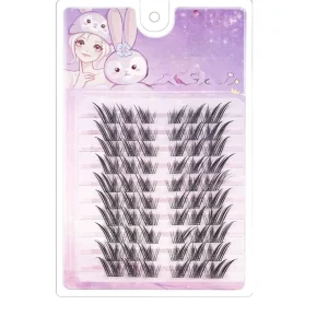 Manga Style Glue Adhesive Synthetic Hair Machine Made False Lashes Doll Eye Effect Thick Volume Anime Inspired