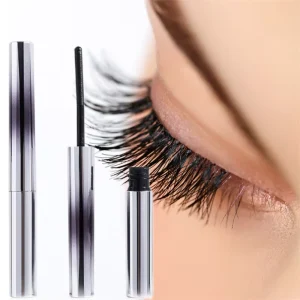 Mascara 360 Degree Threaded Design Long Lasting Waterproof No Smudging Eye Makeup Cosmetic Fiber Lash Extension Mascara