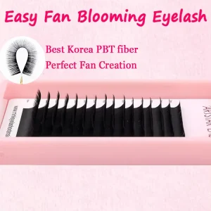Matte Black 0.03 0.05 0.07mm C CC D D Curl Eyelashes Extension Low Price PBT Fiber Individual Lash New Box