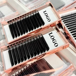 Matte Black Cashmere 5-25mm Length 0.05mm 0.07mm Lash Extension Supplies Volume Trays Korean Easy Fan