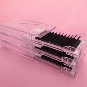 Matte Black Cashmere Handmade Natural Long Lash Extension Lash Trays Supplies Classic Mega Russian Eyelash Extensions