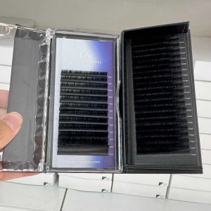 Matte Black Cashmere Lashes Trays Lash Supplies Private Label 0.05 Lash Sample Individual Eyelash Extension