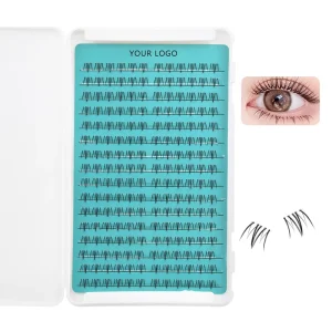 Matte Black DIY Bottom Lashes C Curl Lower Under False Eyelash Extensions