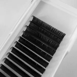 Matte Black Korean Pbt Eyelash Extension Cashmere Eyelash Extension 0.03 Synthetic Lash Extensions Trays