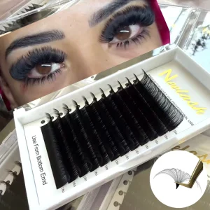 Matte Black Lash Extensions 0.03 Individual Cashmere Eyelash Extensions Supplies Bulk Private Label Lash Trays Samples