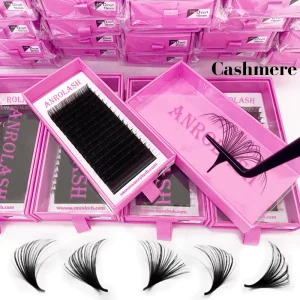 Matte Black Lash Extensions 0.03 Natural Look Cashmere Brown Eyelash Extensions Supplies Private Label Lash Trays
