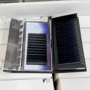 Matte Black Lash Trays Cashmere Individual Velvet Volume Fluffy Silk Cashmere Lash Extensions