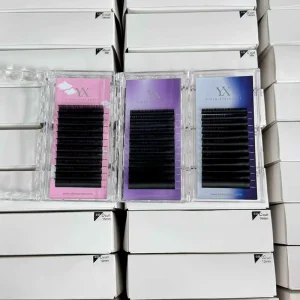 Matte Cashmere Black Matte Volume Lash Extensions Silk 0.03 0.05 0.07 Korean Style Individual Eyelash Lash Trays