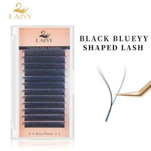 Matte Color YY Shape Lash Extensions Rainbow Colored Y Split Individual Lashes Cosplay Party Salon Eyelash Supplies