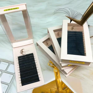 Matte Dark 0.03 05 07mm Mega Volume Lash Tray Easy Fan Volume Lash Extensions Trays