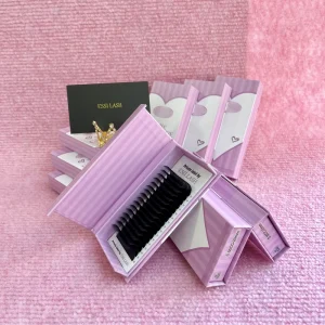 Matte Dark Black Silk Mink Cashmere Eyelashes Extensions Lash Trays Supplies Korea Pbt Fiber