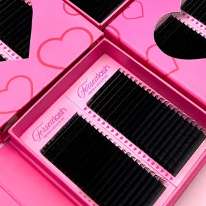 Matte Dark Eyelashes Individual Eyelash Lash Extensions Cashmere Volume Lash Tray Private Label Lash Extensions Russian