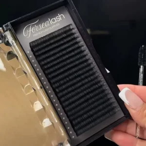 Matte Dark Soft Cashmere Volume Silk Lash Trays Velvet Individual Classic Lash Trays Private Label Eyelash Extension