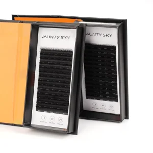 Matte Finish 0.07 CC Curl Volume Eyelashes Soft Matte Black Lash Extension Premium Mixed Cashmere Lash Trays