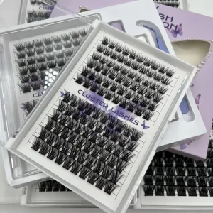 Matte Wispy Cat Eye Cluster Lash Extensions with Pre-Made Lash Clusters