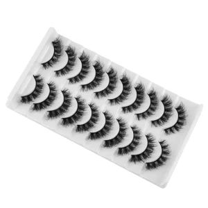 Medium Length Full Strip Lashes Moderate Volume Balanced Look Ultra Fluffy Full Strip Lashes Dense Layered Design Lashes