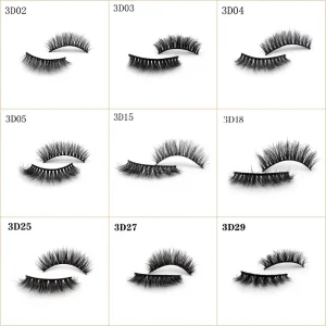 Medusa Natural Wispy Lashes Private Label Eyelash Vendor Cotton Band Handmade Mink Strip Lashes Cruelty Free Reusable