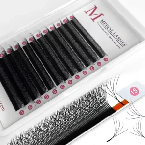 Meecil YY Lashes 3D 4D 5D 6D W Shape Eyelash Extensions Volume Pre made Fans False Eyelashes Extension