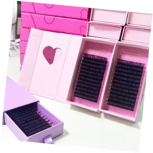 Mega Volume Extensions Mix Lashes Trays Fluffy Cashmere Eyelash Extensions Korea PBT Loose Base Bottom Easy Fanned 0.03mm