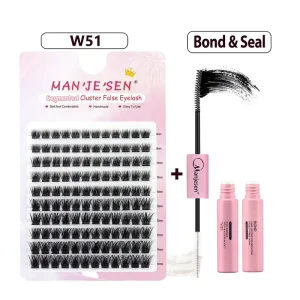 Mermaid Style DIY Cluster Eyelash Wavy Textured Individual Lashes 10 16mm Unique Curl Pattern Creative
