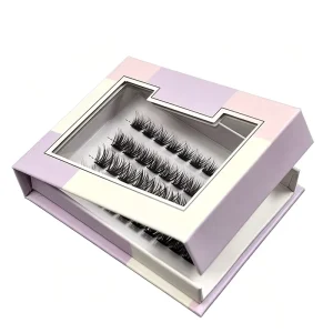 Micro Ultra Light Air Fiber Cluster Lashes Weightless Wearing Seamless Natural Bare Lash Simulation Effect