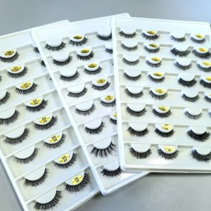 Mid East Wedding Black Band Lashes Faux Mink Eyelashes Vegan Nature Looking Full Strip Lashes Bridal Makeup Eyelashes