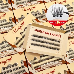 Mini Petite 8 12mm Cluster Eyelashes Casual Office Style Minimalist Subtle Volume Lash Clusters