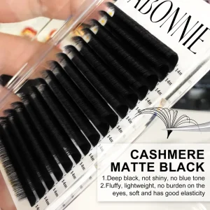 Minimal Stickiness Silk Soft Classic Lash Extensions Trays Cashmere Eyelash Trays Velvet Mink Lash Extensions