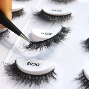 Mink 3D Full Strip Lashes Natural Soft Eyelashes 12-14mm Daily Mink Lashes