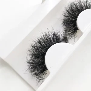 Mink Cruelty Free Fur Cat Eye Eyelashes Foxy Eye Winged Durable 25mm Length Feather Reusable Full Strip