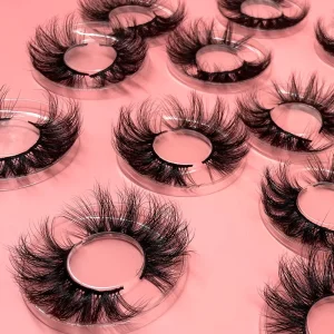 Mink Eyelash 25mm Fake Lashes 5D Mink Lashes Packaging Boxes Magnetic Eyelashes Mink 25mm Lashes in Bulk