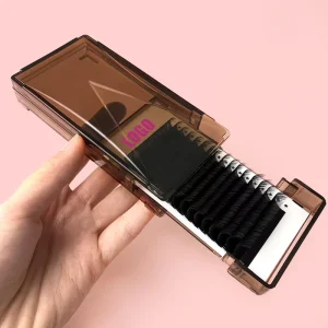 Mink Eyelash Extension Supplier Matte Dark Cashmere Lash Tray 0.03 Silk Individual Volume Eyelash Extensions